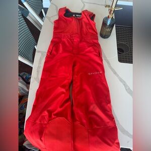 Spyder Kids Red Ski Bib Pants